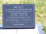 MOSES Joseph David 1925-1997 & Magrietha Cornelia 1928-2002