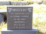 MOSTERT Marthinus 1929-1975