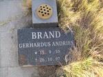 BRAND Gert 1907-1986 & Sannie 1910-1997 :: BRAND Gerhardus Andries 1955-1997