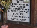 FOWLER Richard Conway 1930-1983