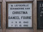 FOURIE Christina Daneel 1945-1985