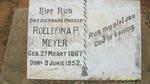 MEYER Roelefina P. 1867-1952
