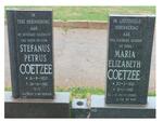 COETZEE Stephanus Petrus 1920-1981 & Maria Elizabeth 1926-1993