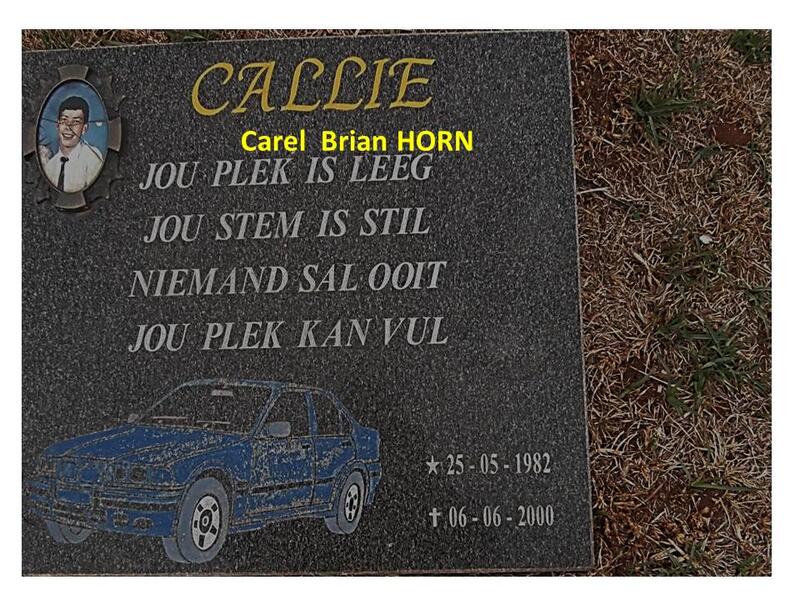 HORN Carel Brian 1982-2000