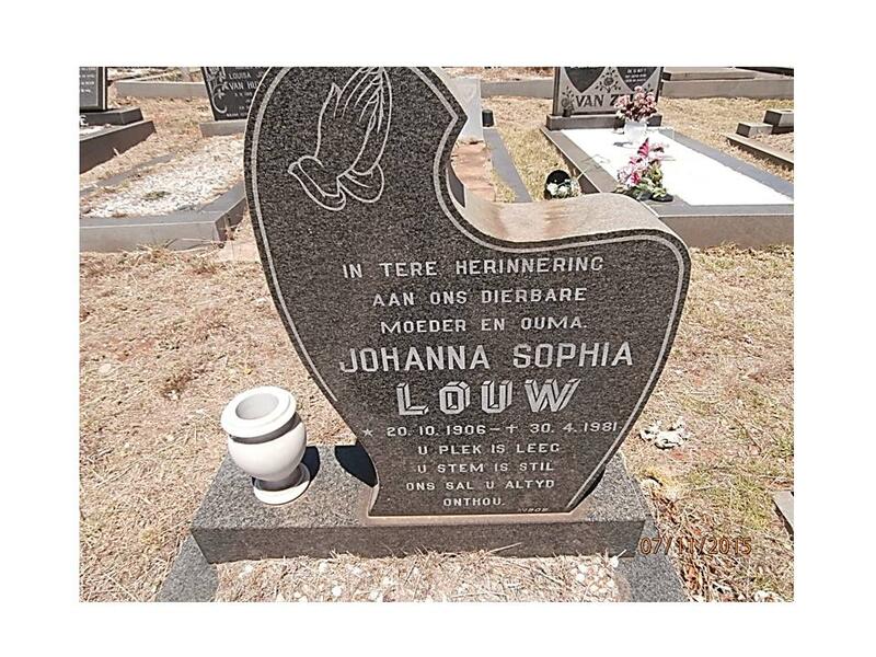 LOUW Johanna Sophia 1906-1981