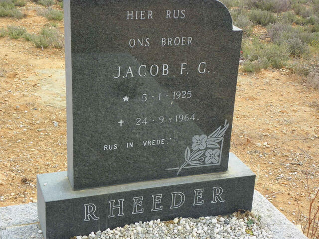 RHEEDER Jacob F.G. 1925-1964