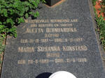 KONSTAND Aletta Bernhardina 1907-1997 :: KONSTAND Maria Susanna 1923-1998