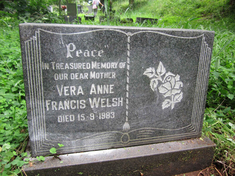 WELSH Vera Anne Francis -1983
