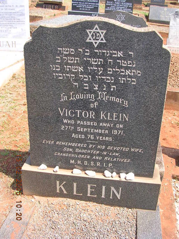 KLEIN Victor -1971