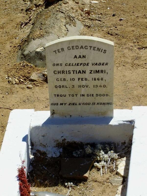 ZIMRI Christian 1868-1940