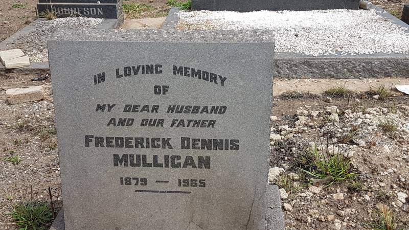 MULLIGAN Frederick Dennis 1879-1965