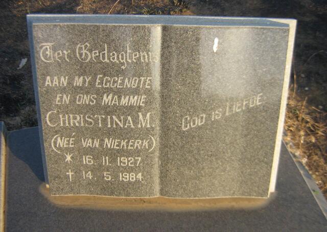 HEEVER Hermanus J.F., van den 1923-1991 & Christina M. VAN NIEKERK 1927-1984