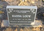 LOUW Hanna 1893-1999