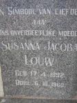 LOUW Susanna Jacoba 1892-1960