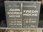 MOCKE Johan Godried 1930-2008 & Freda 1934-