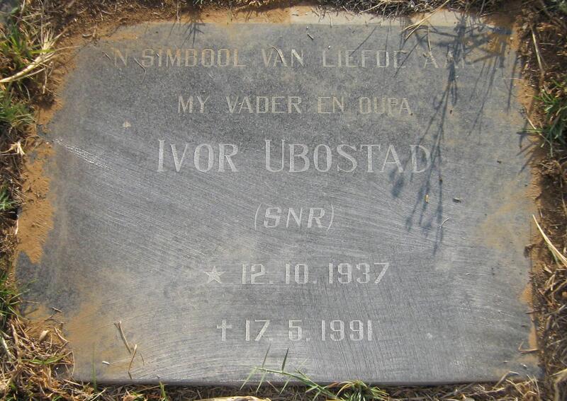 UBOSTAD Ivor 1937-1991
