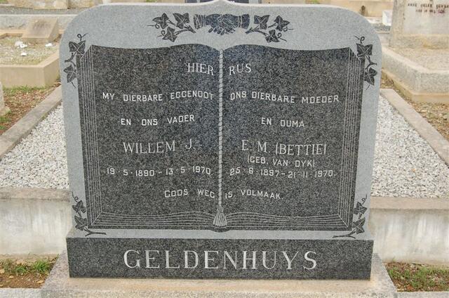 GELDENHUYS Willem J. 1890-1970 & E.M. VAN DYK 1897-1970