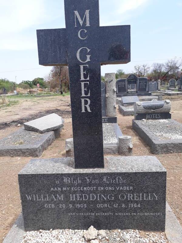 McGEER William Hedding O'Reilly 1905-1964