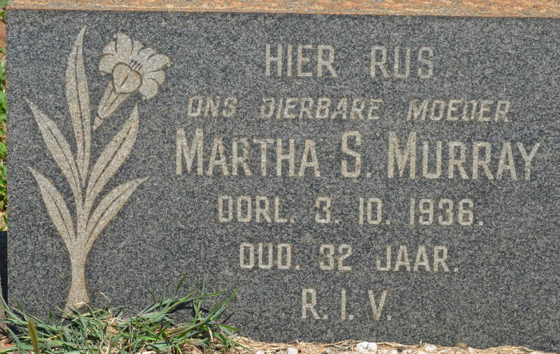 MURRAY Martha S. -1936