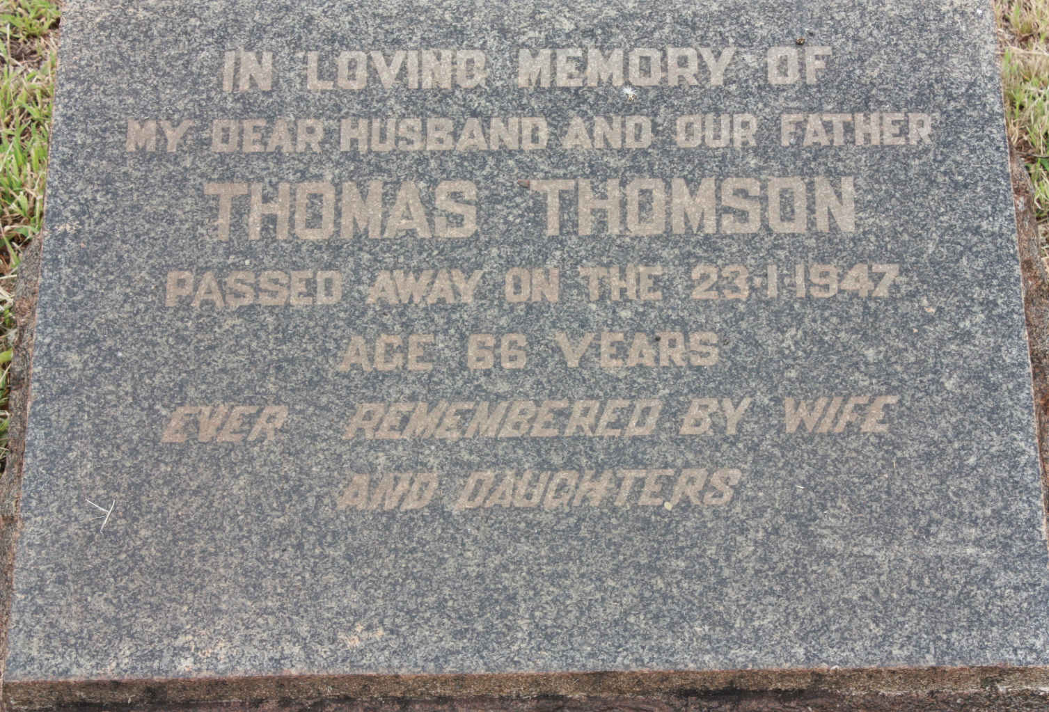 THOMSON Thomas -1947