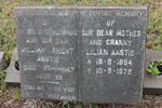 ANSTIS William Knight -1947 & Lilian 1894-1975