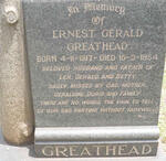 GREATHEAD Ernest Gerald 1917-1954