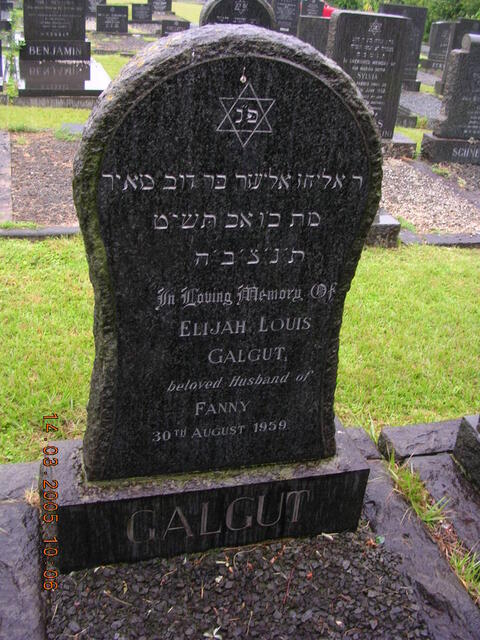 GALGUT Elijah Louis -1959