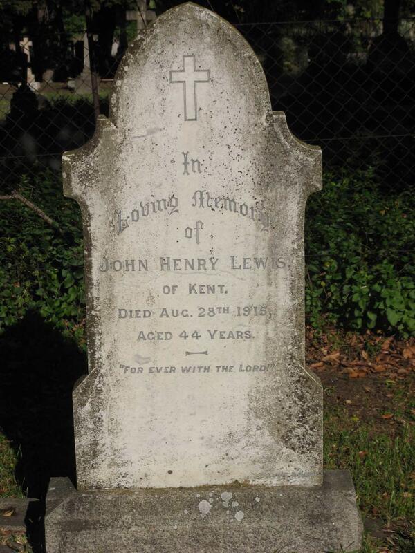 LEWIS John Henry -1915