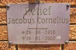 RETIEF Jacobus Cornelius 1916-2002