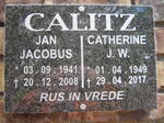 CALITZ Jan Jacobus 1941-2008 & Catherine J. W. 1949-2017