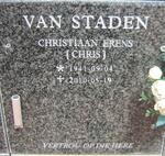 STADEN Christiaan Erens, van 1941-2010