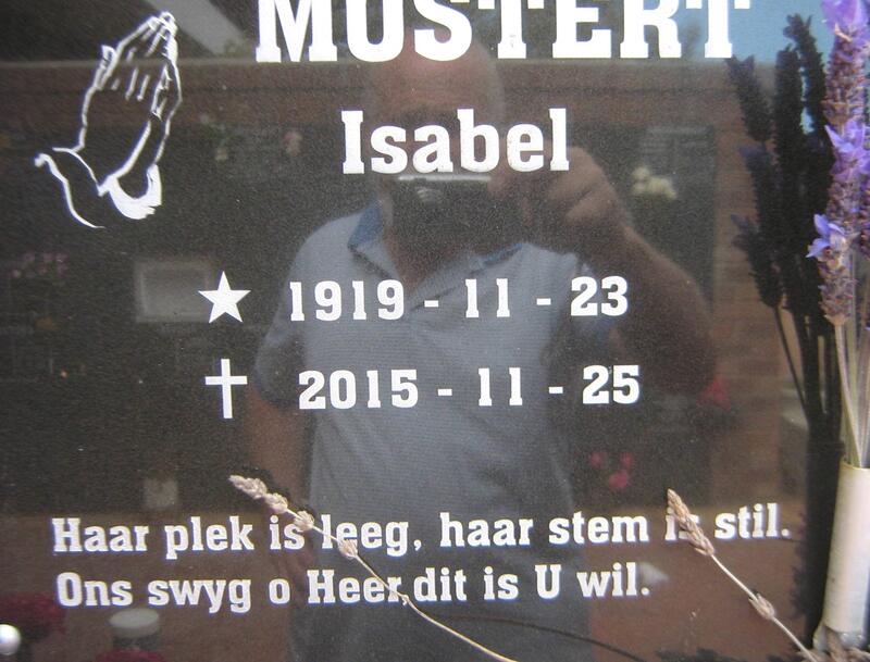 MOSTERT Isabel 1919-2015