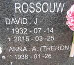 ROSSOUW David J. 1932-2015 & Anna A. THERON 1938-