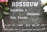 ROSSOUW Hendrina J. nee FOURIE 1929-2017