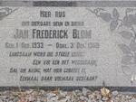 BLOM Jan Frederick 1933-1950