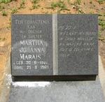 MARAIS Martha Johanna 1920-1966
