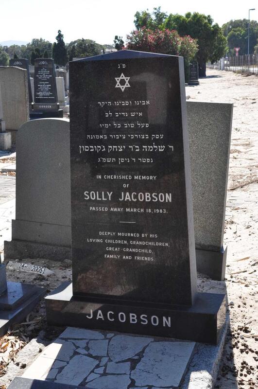JACOBSON Solly -1983