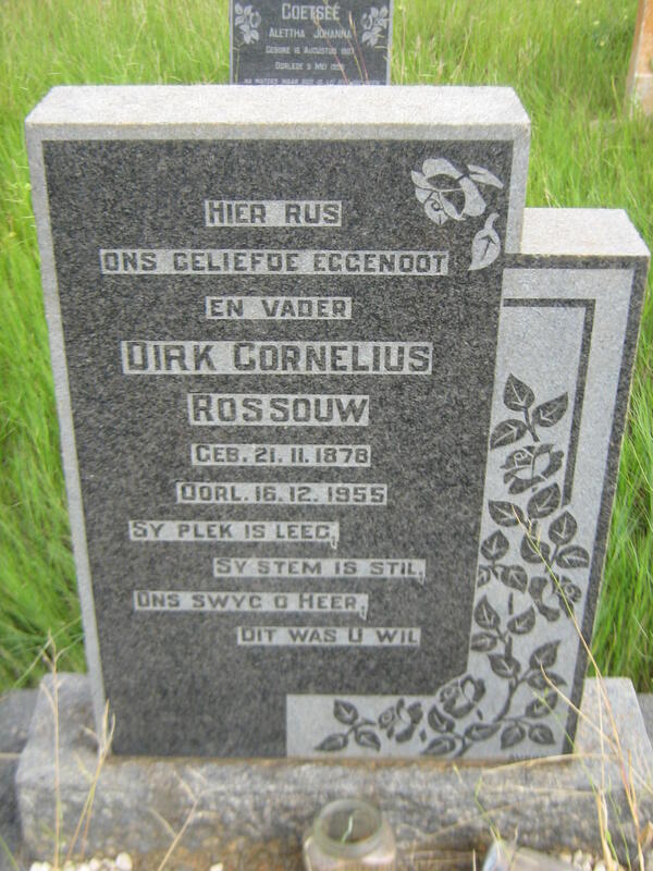 ROSSOUW Dirk Cornelius 1878-1955