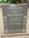 PIETERSE Anna Magdalena nee LEWIS 1875-1951