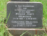 HOLDSTOCK William James 1905-1972 & Christina 1916-1999