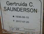 SAUNDERSON Gertruida C. 1936-2017