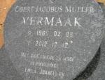 VERMAAK Coert Jacobus Muller 1965-2012