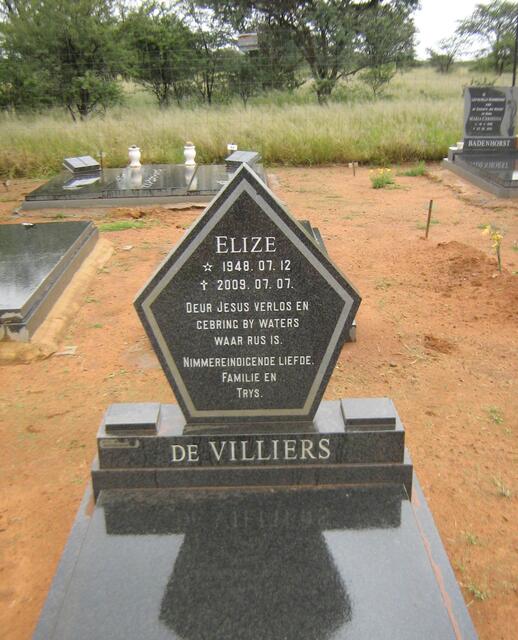 VILLIERS Elize, de 1948-2009
