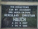 HAUGH Herculaas Christian 1907-1986