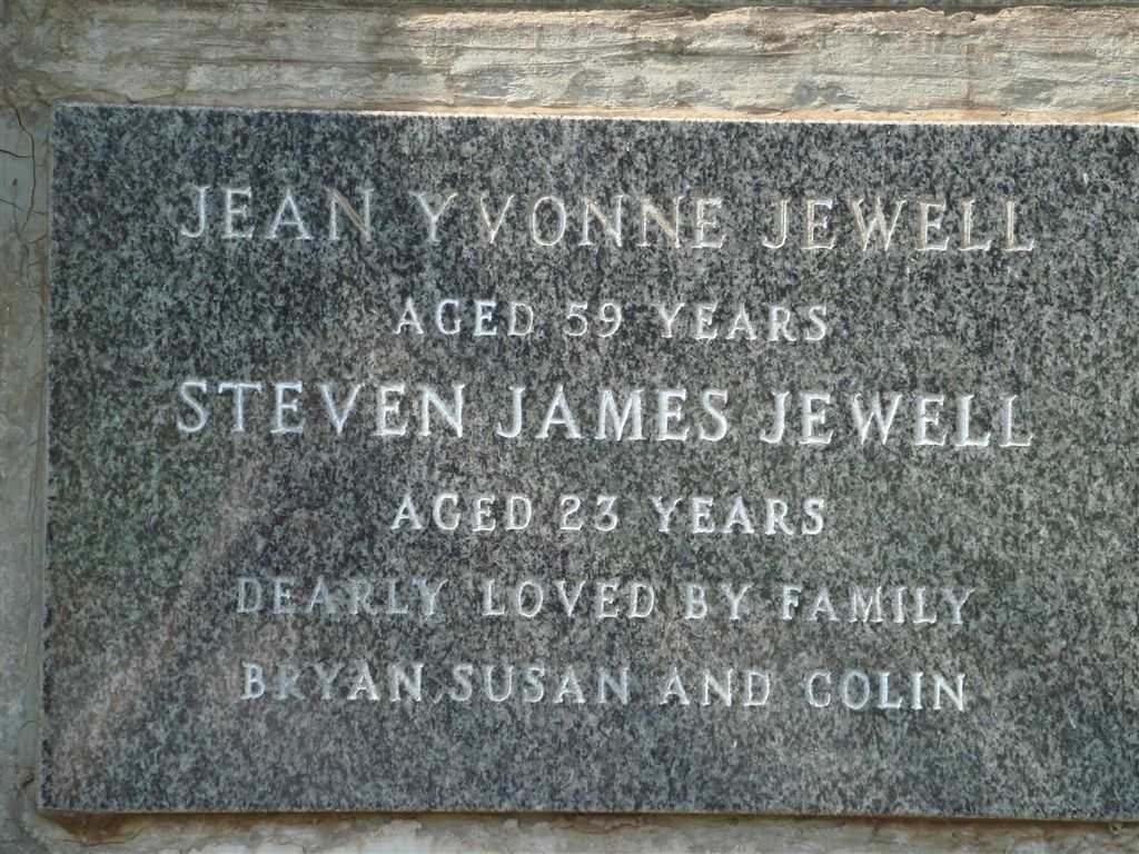 JEWELL Steven James & Jean Yvonne