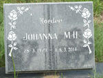 ? Johanna M.H. 1929-2014