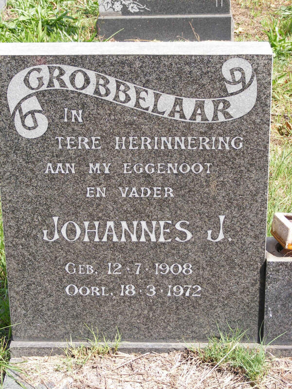 GROBBELAAR Johannes J. 1908-1972