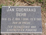 BEHR Jan Coenraad 1916-1961