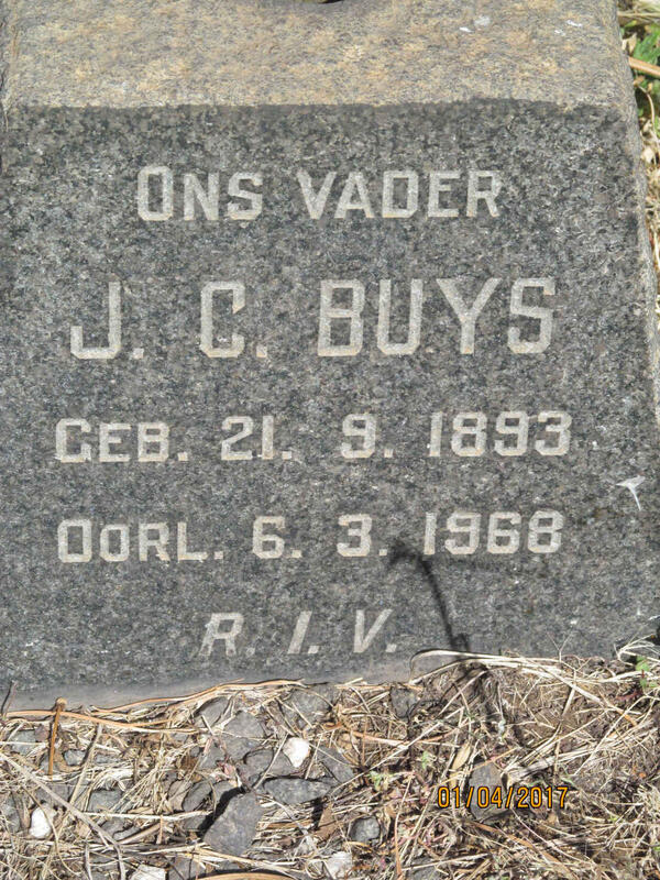 BUYS J.C. 1893-1968