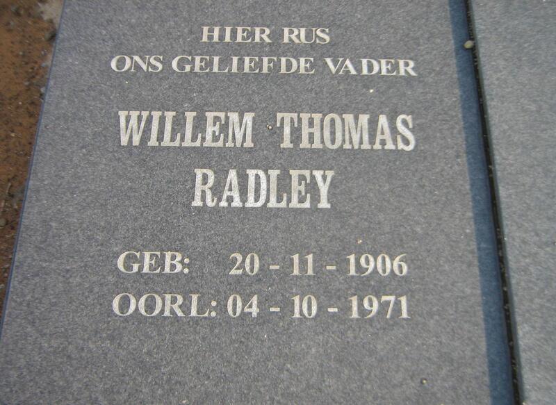 DEVENTER Willem Thomas Radley, van 1906-1971